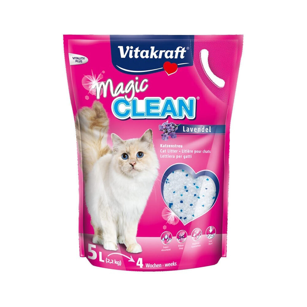 Vitakraft Magic Clean Lavande - 5 x 5 litres + 1 gratuit 