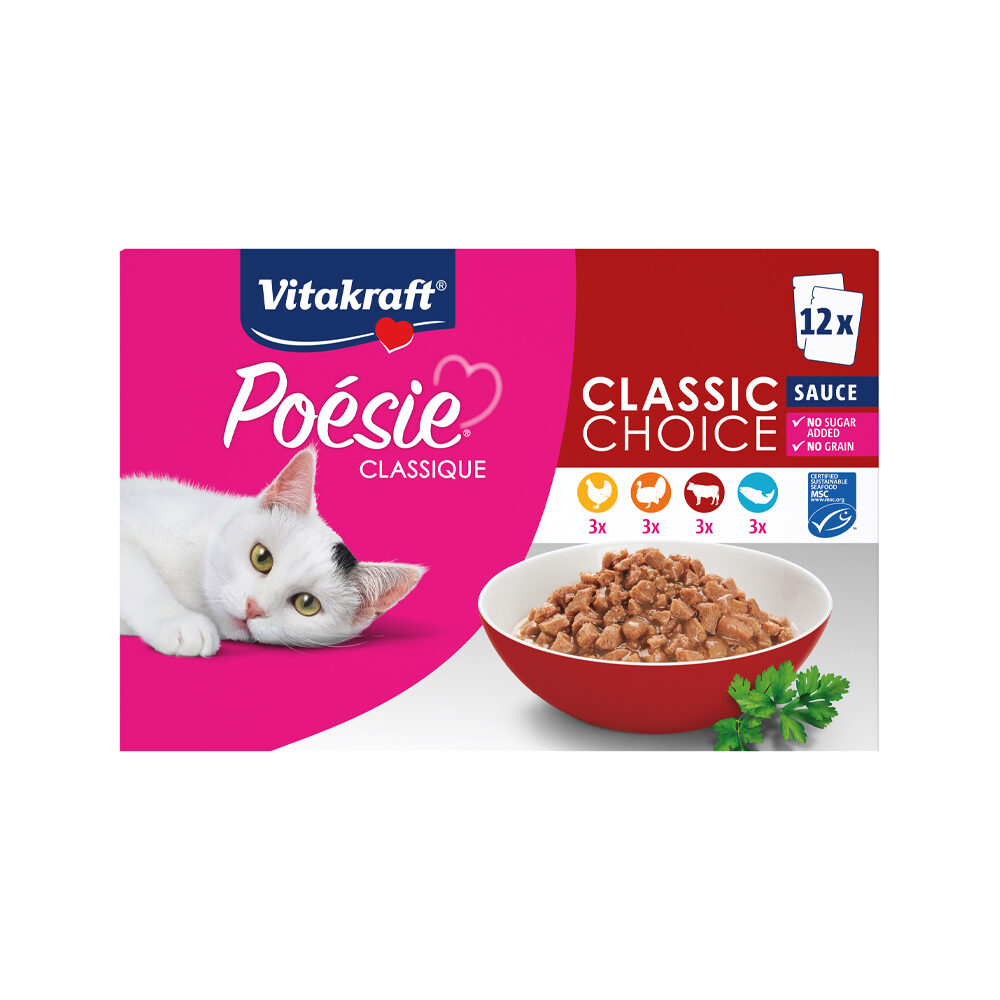 Vitakraft Poesie Classique - Classic Choice - 12 x 85 g