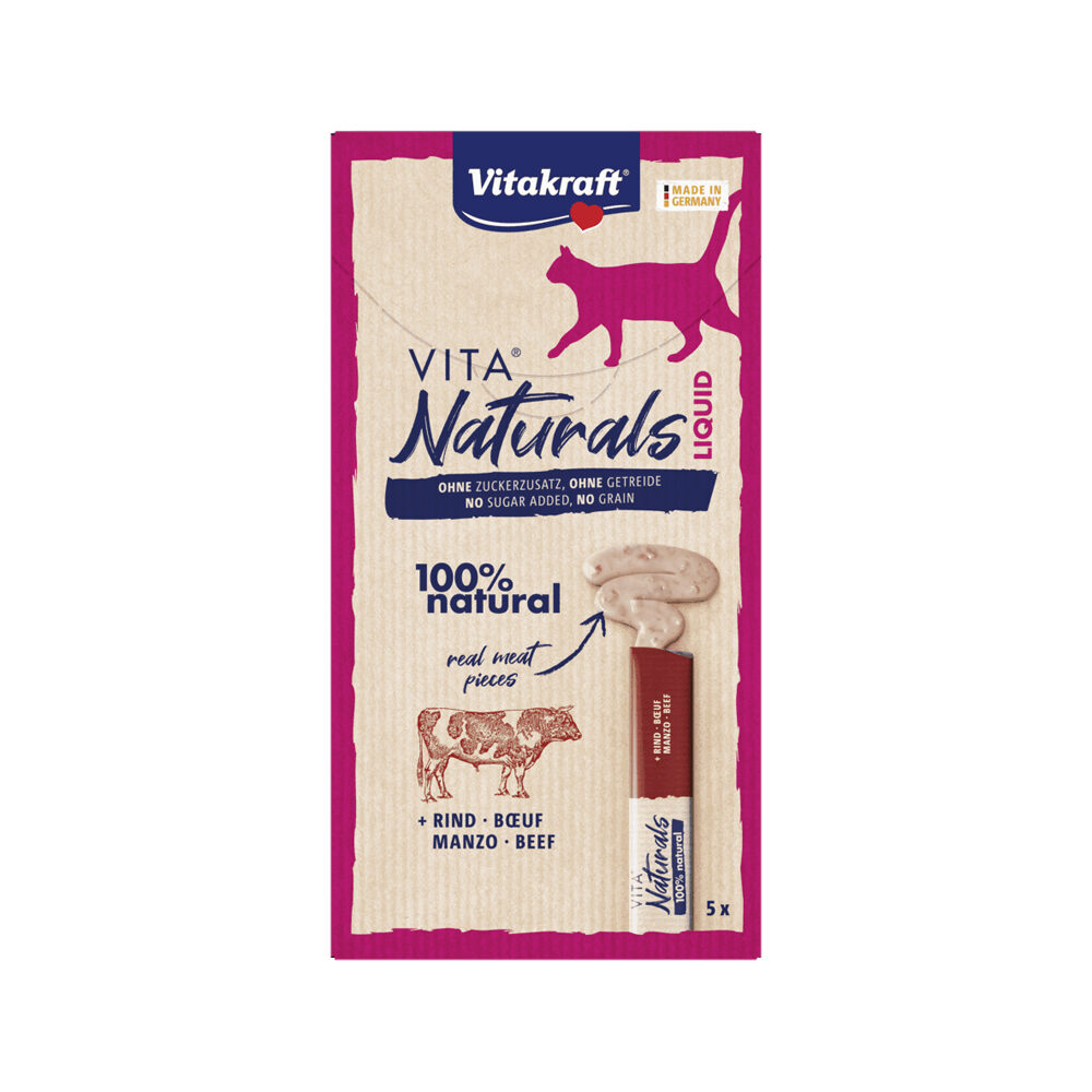 Vitakraft Vita Naturals Liquide - Bœuf