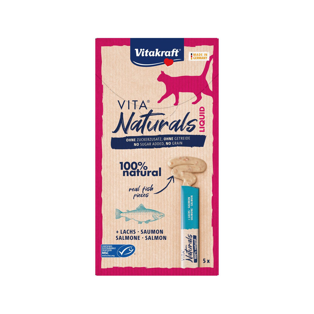 Vitakraft Vita Naturals Liquid - Zalm