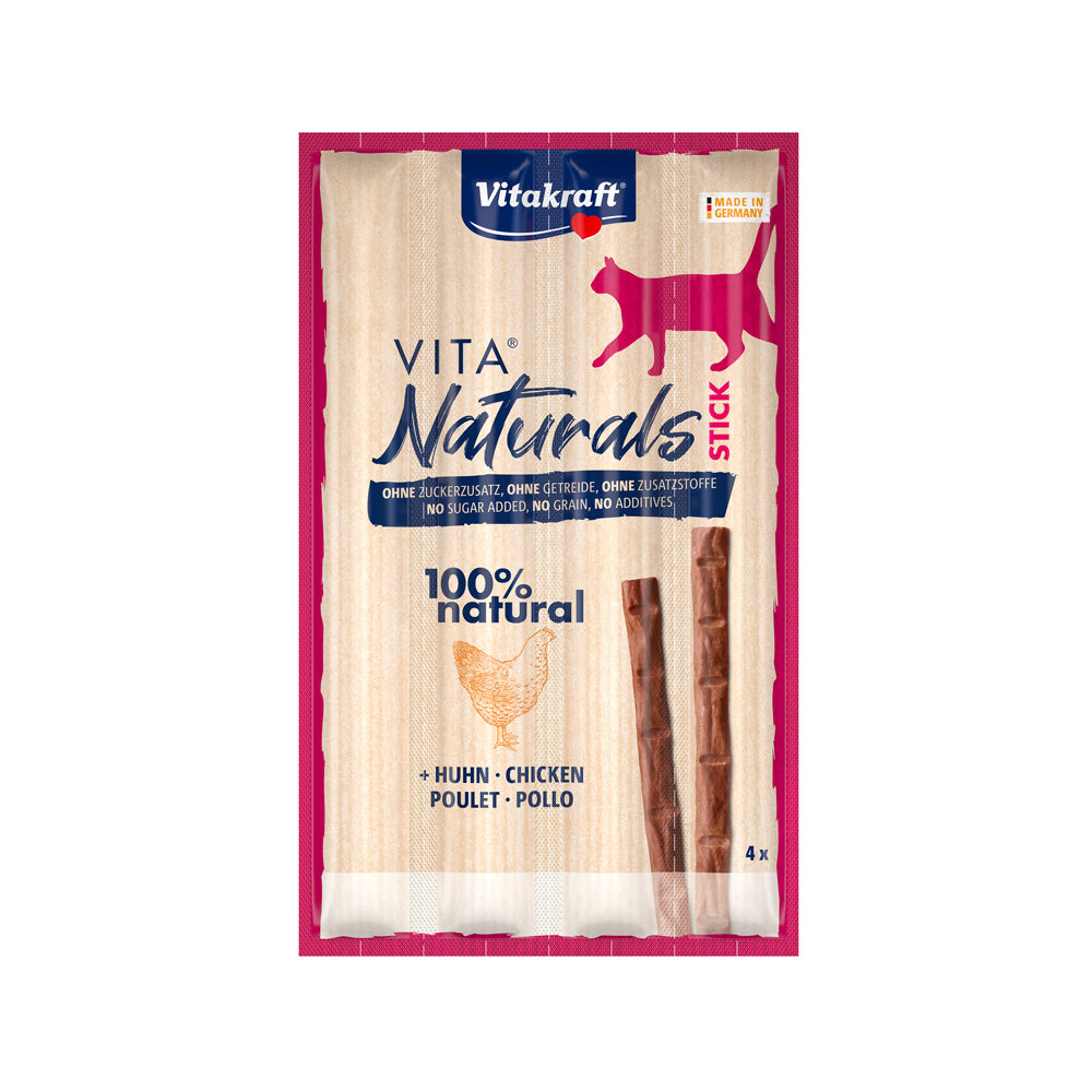 Vitakraft Vita Naturals Sticks - Kylling - 4 stk.