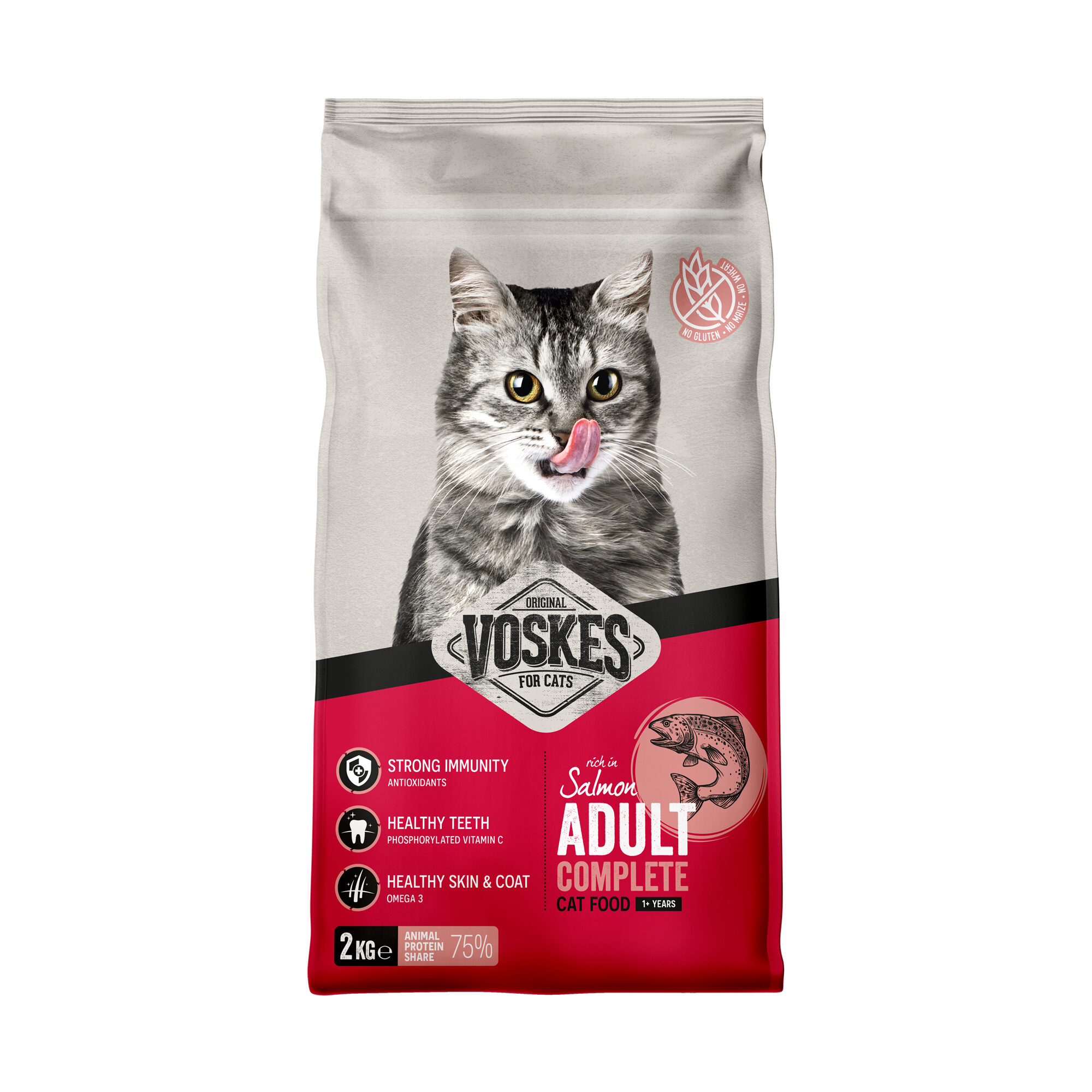 Voskes Adult Kattenvoer - Zalm - 2 kg