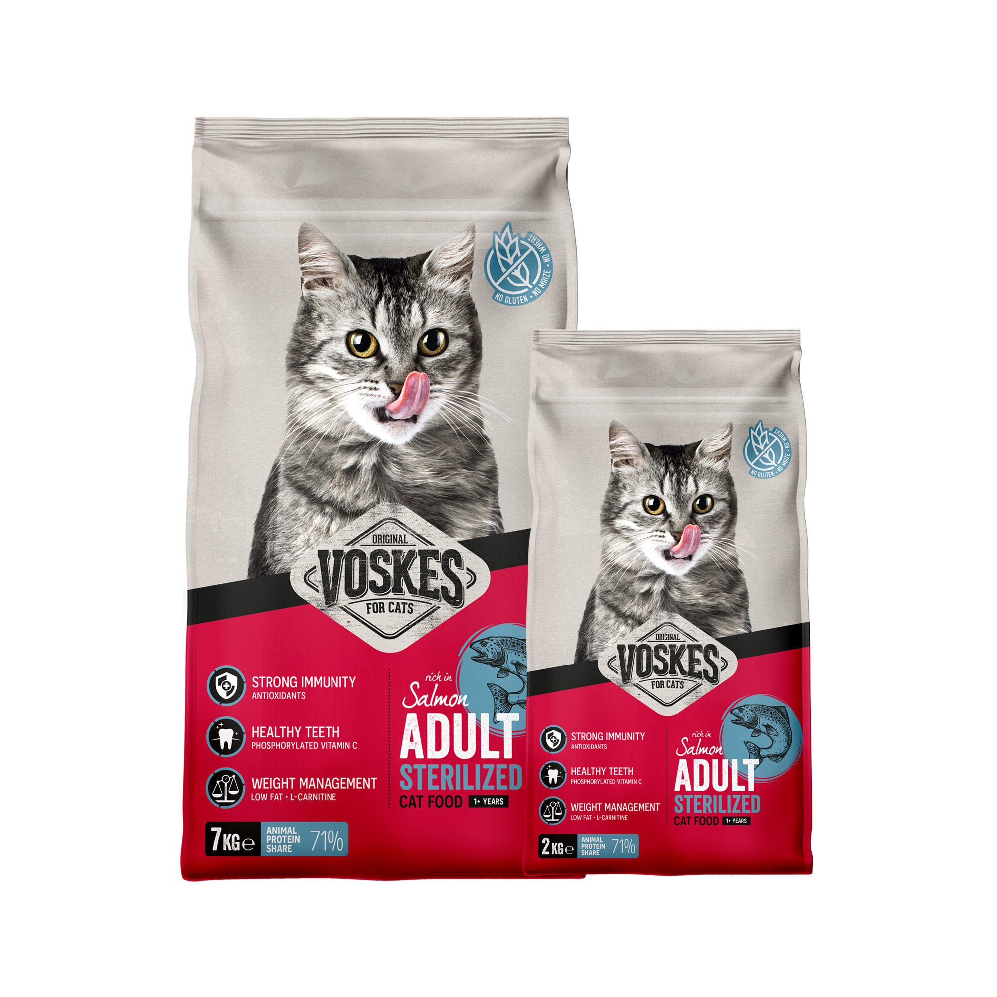 Voskes Adult Sterilized Cat Food - Salmon