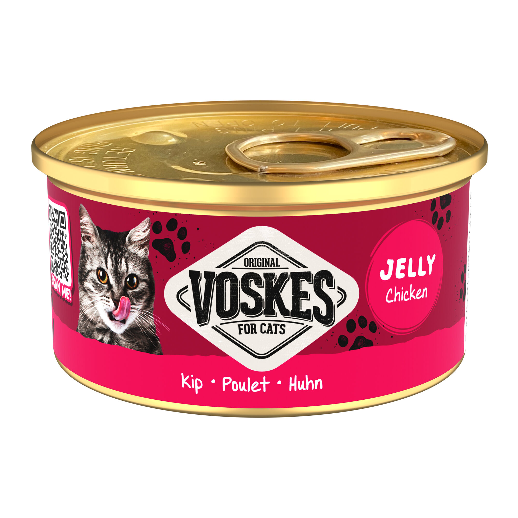 Voskes Gelee Katzennahrung - Huhn - 24 x 85 g