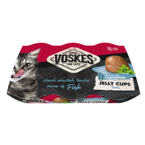 Voskes Jelly Cups Kattensnack - Tonijn - 6 x 25 g