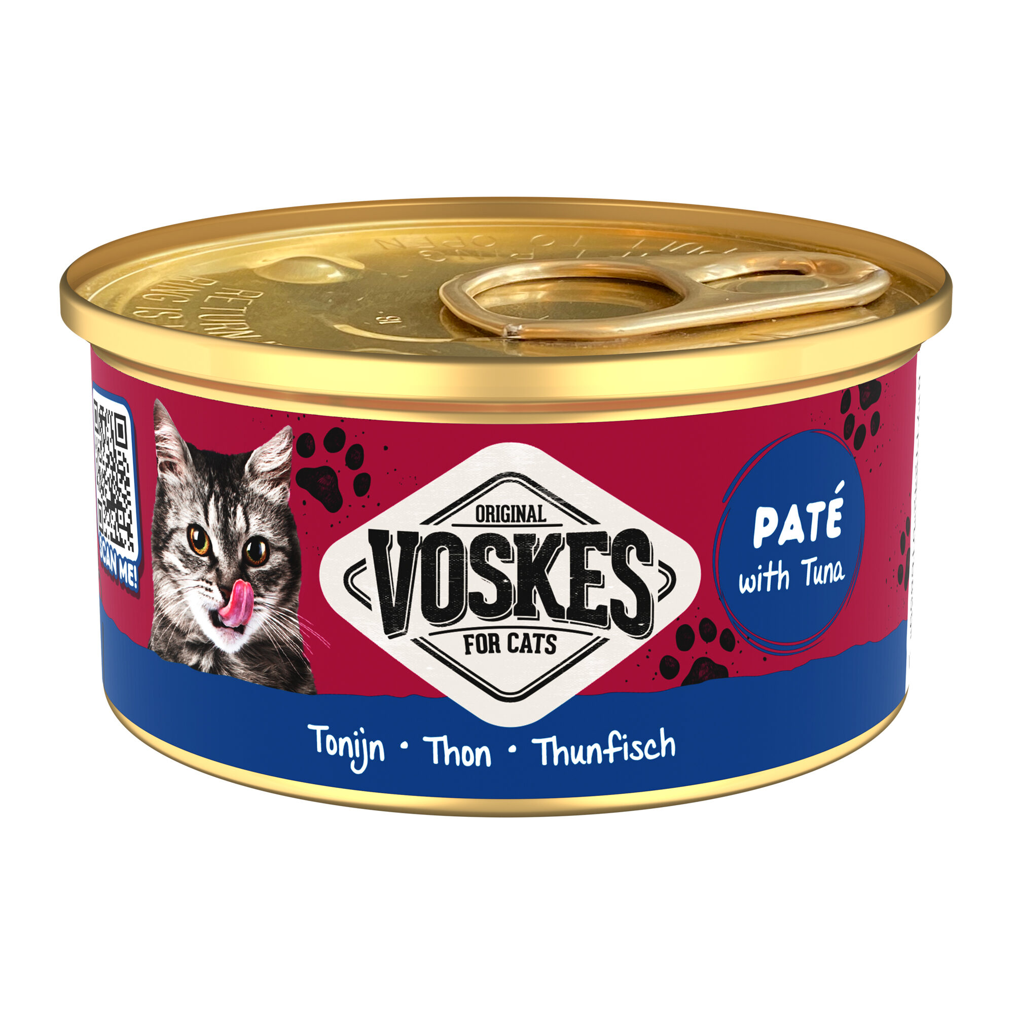 Voskes Paté Kattenvoer - Tonijn - 24 x 85 g