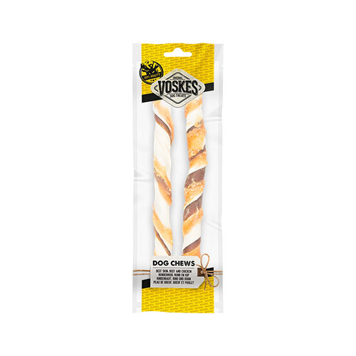 Voskes Sticks aus Rinderhaut, Rind und Huhn - 2 x 25 cm