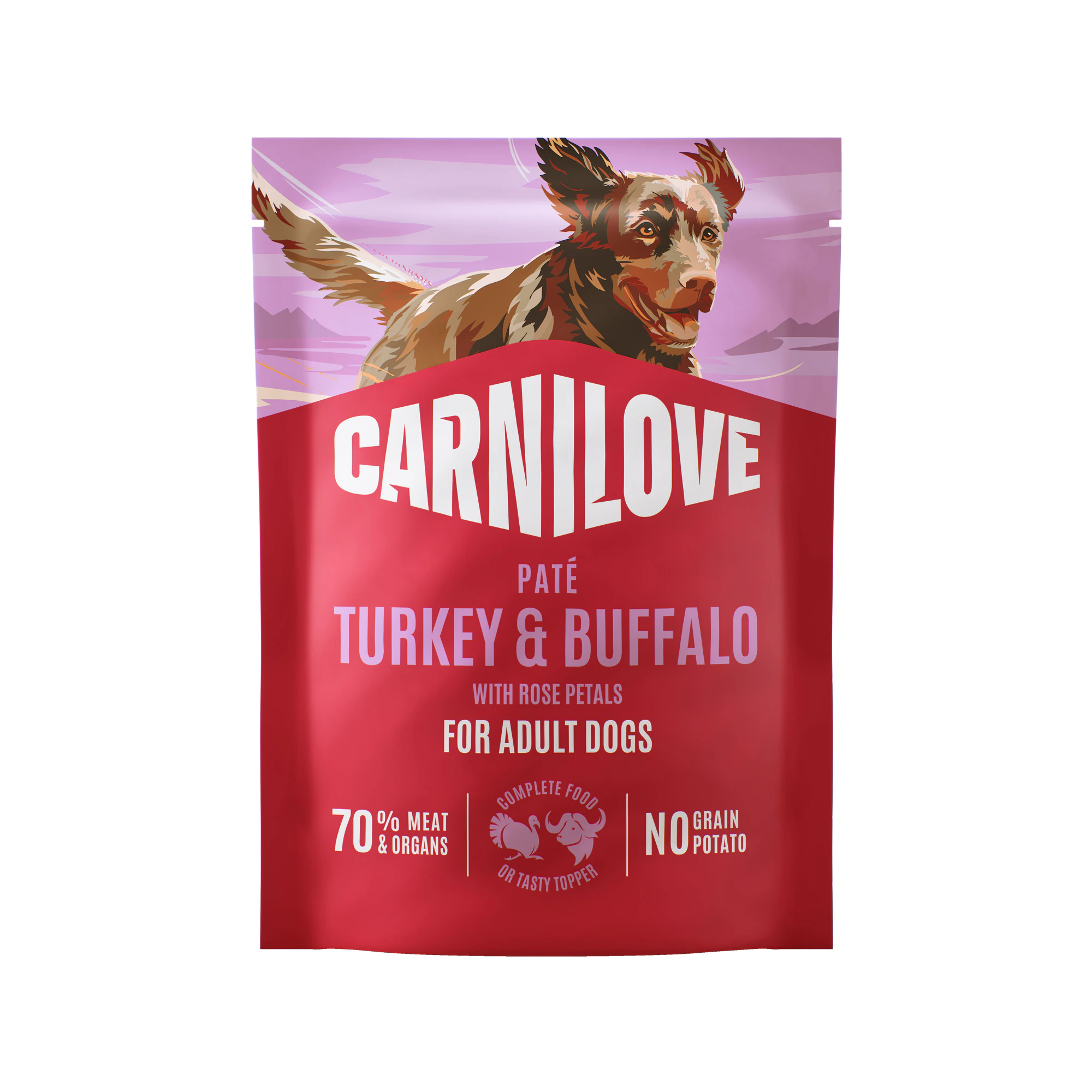 Carnilove Pouch Paté - Pute & Büffel mit Rosenblättern - 12 x 300 g