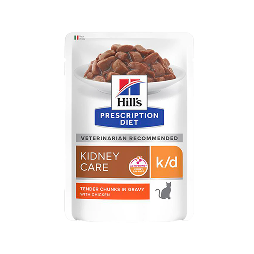Hill's k/d Kidney Care. Prescription Diet. Feline. Mahlzeitbeutel