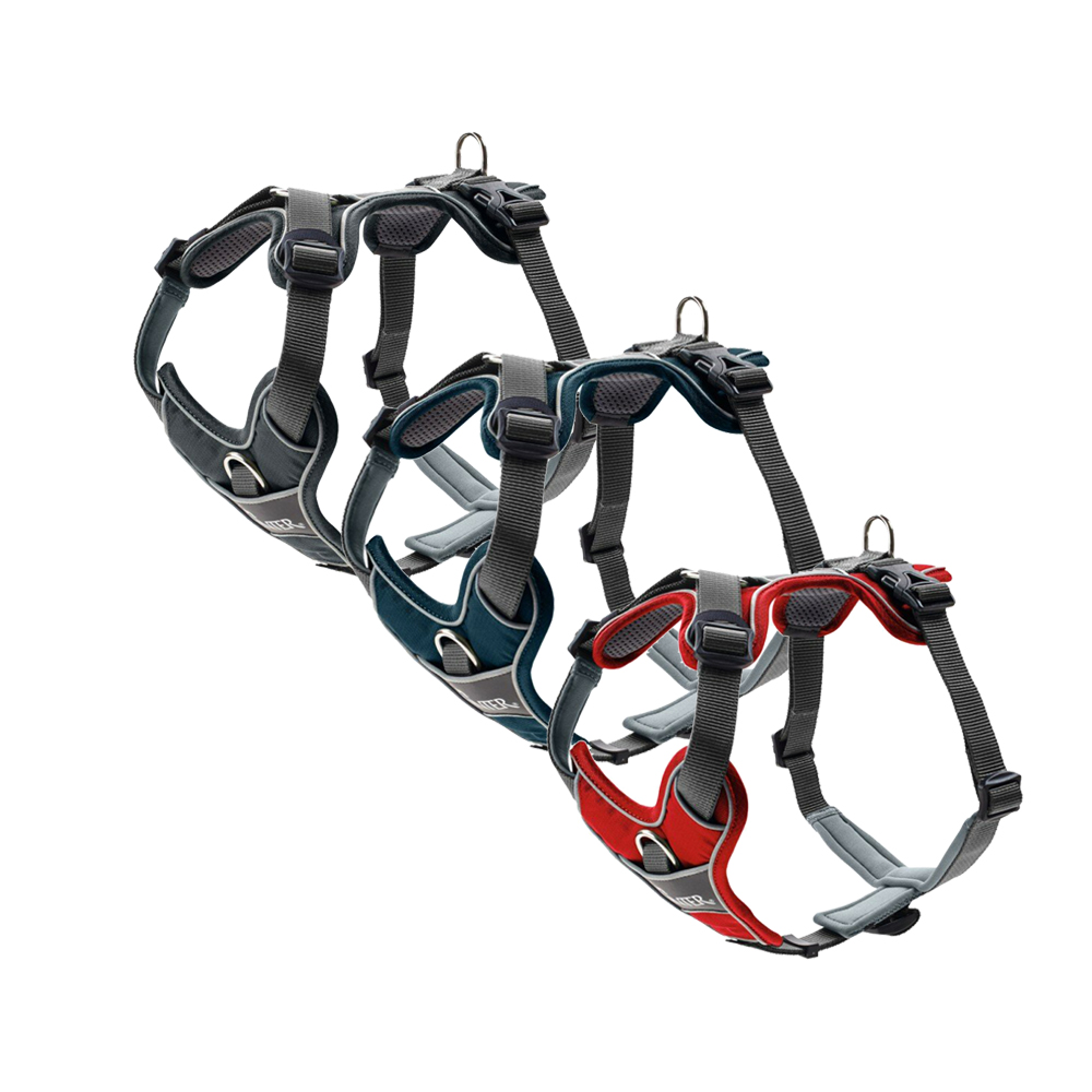 Hunter Geschirr Divo Rot/Grau – S/M