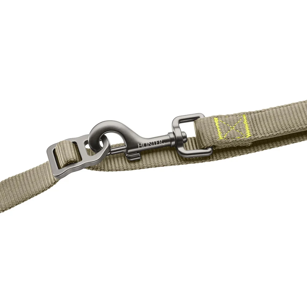 Hunter ErgoMove Pro Guinzaglio per cani - Verde grigiastro - 230 cm x 1,5 cm