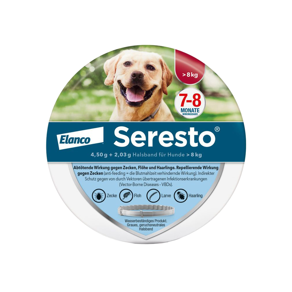 Seresto Halsband Hund über 8 kg - 70 cm