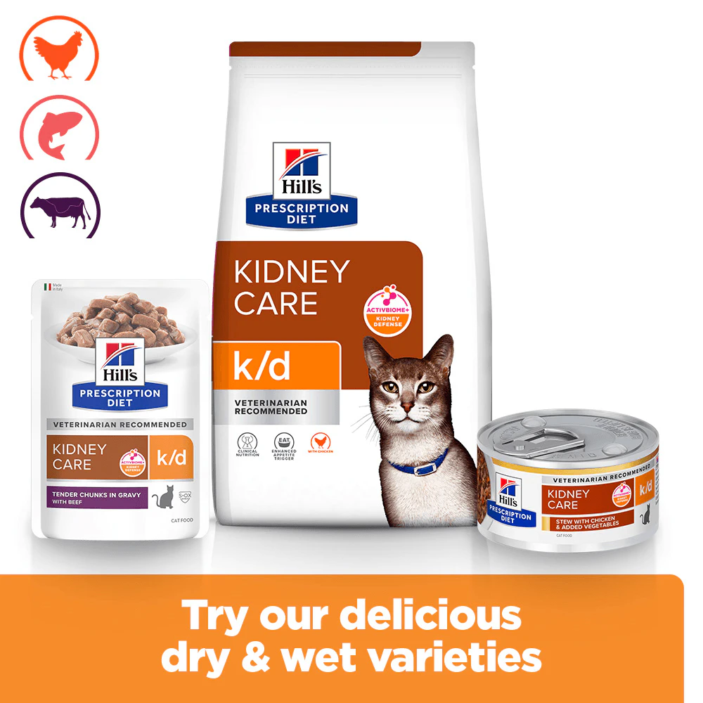 Hill's k/d Kidney Care - Prescription Diet - Feline - Meal Pouch