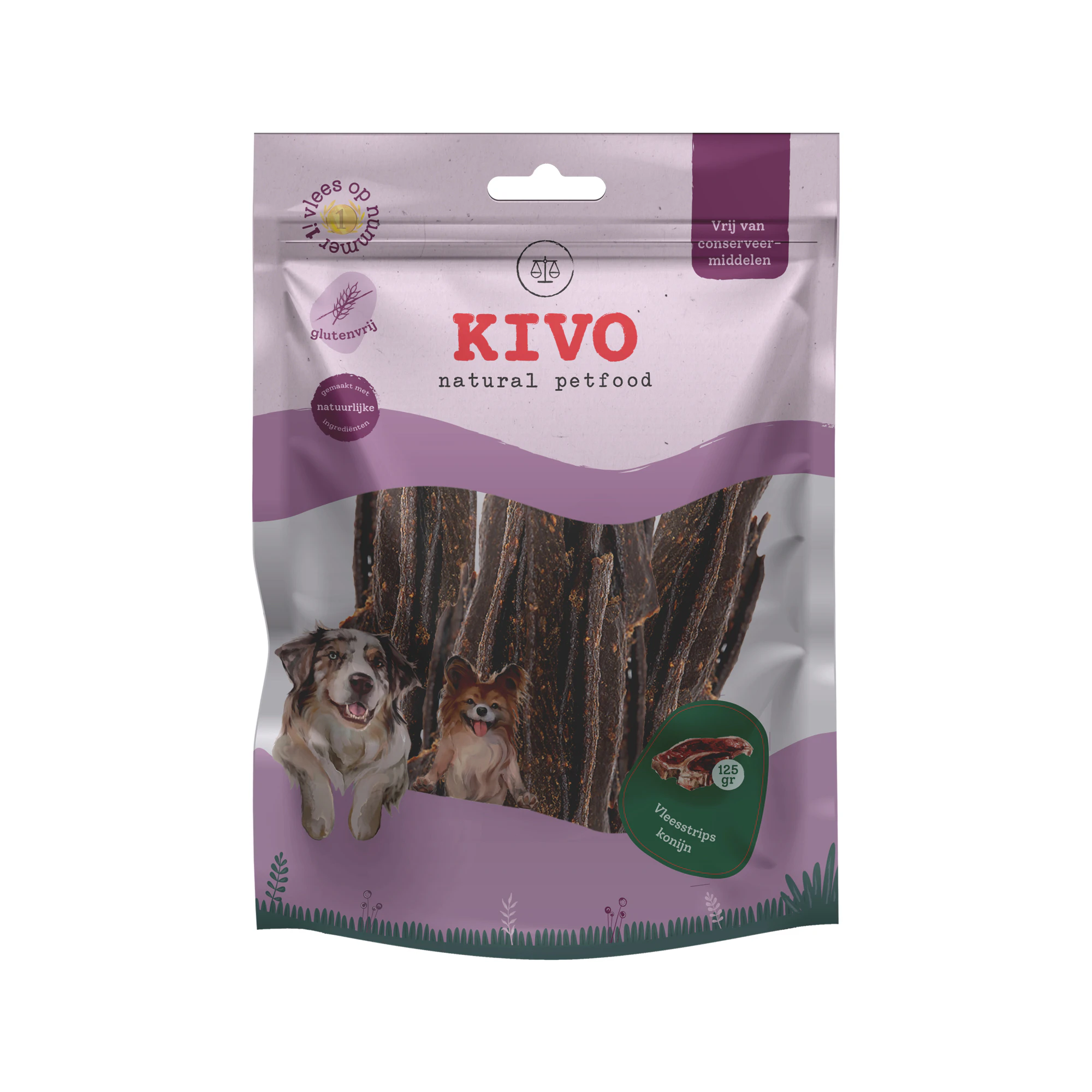 Kivo Meat Strips Rabbit - 2 x 125 g