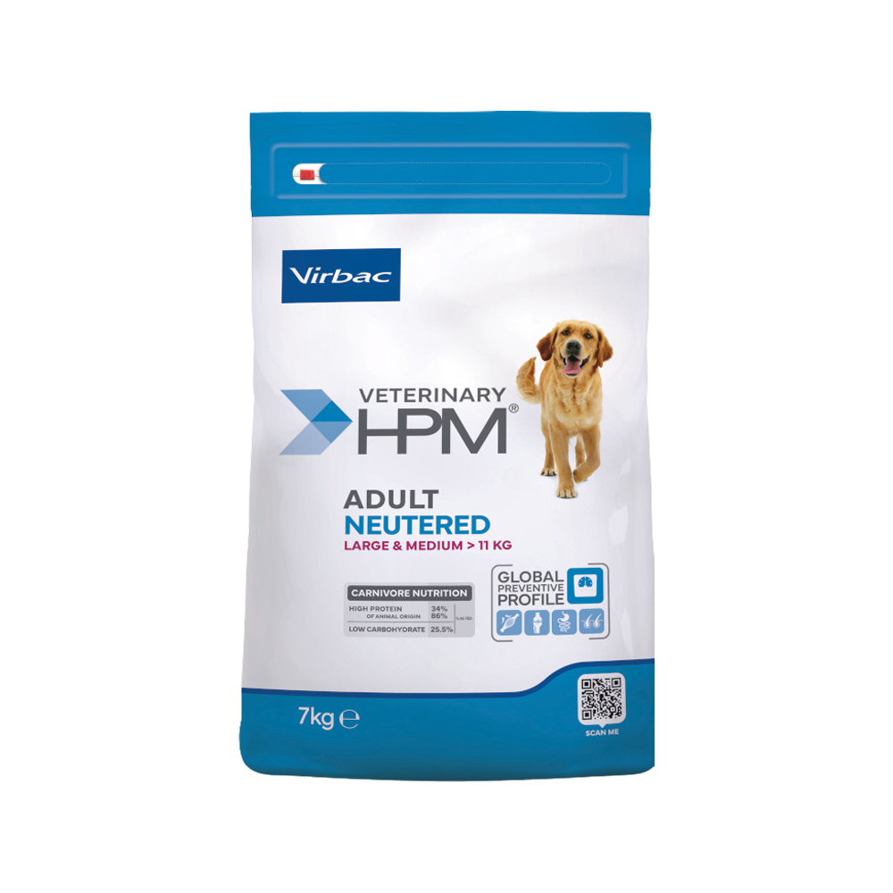 Veterinary HPM -Adult Neutered Dog - Large & Medium Hundefutter - 7 kg