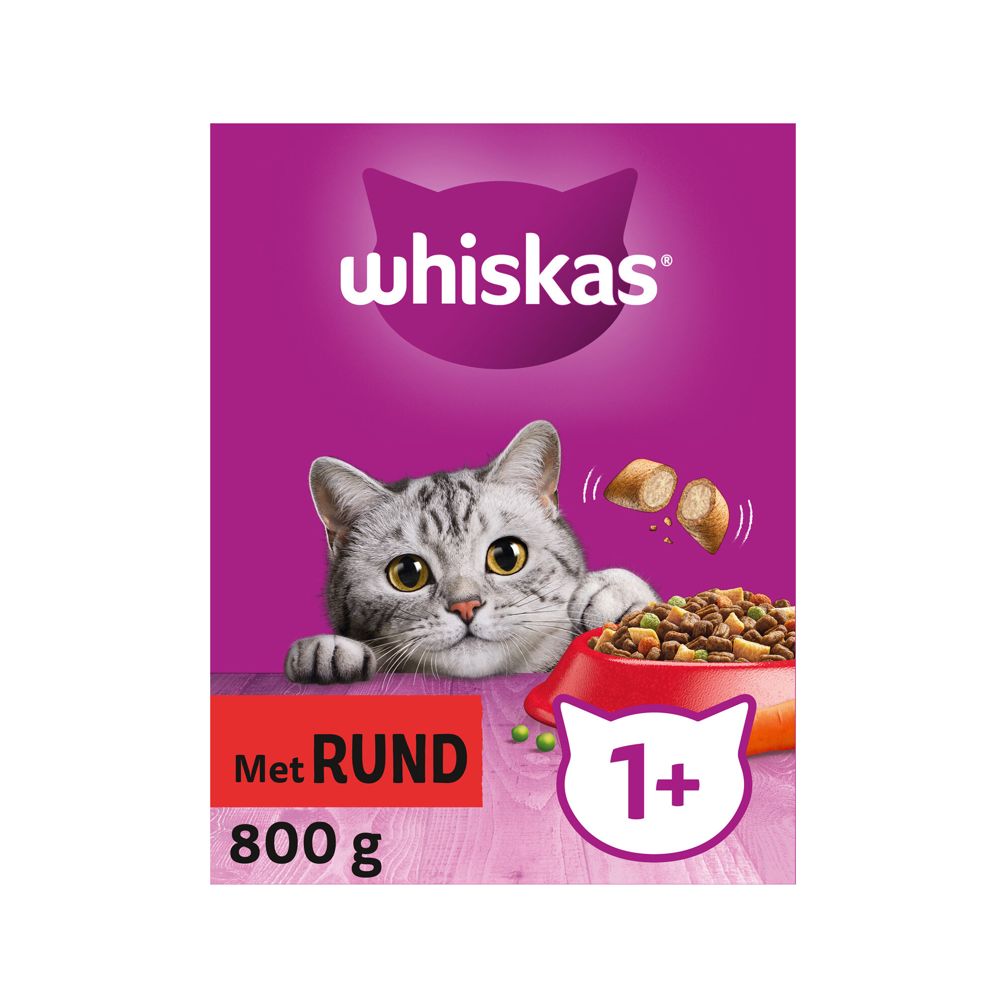 Whiskas Droog Adult Box - Rund - 800 g