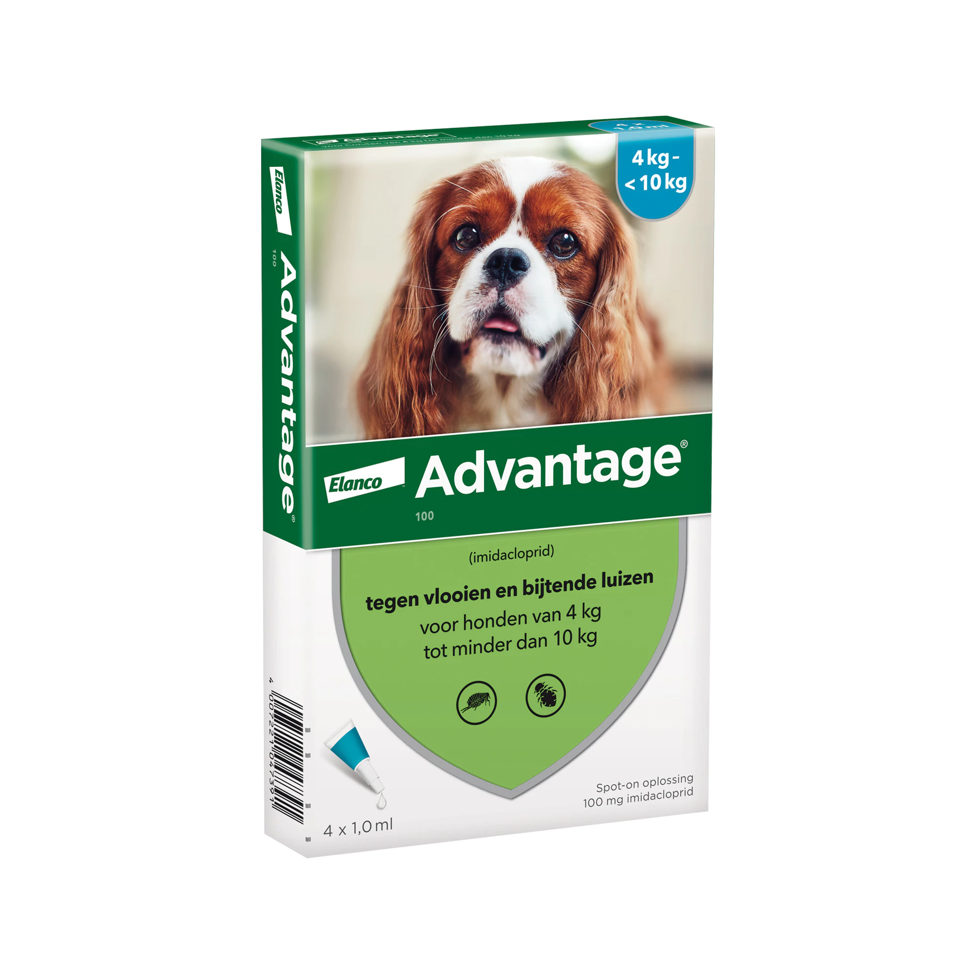 Advantage 100 - Chien (4 - 10 kg) - 4 x 1 ml