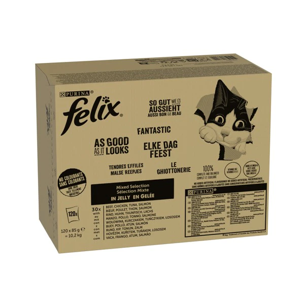 Felix Every Day a Feast in Jelly - Mix Selection - 120 x 85 g