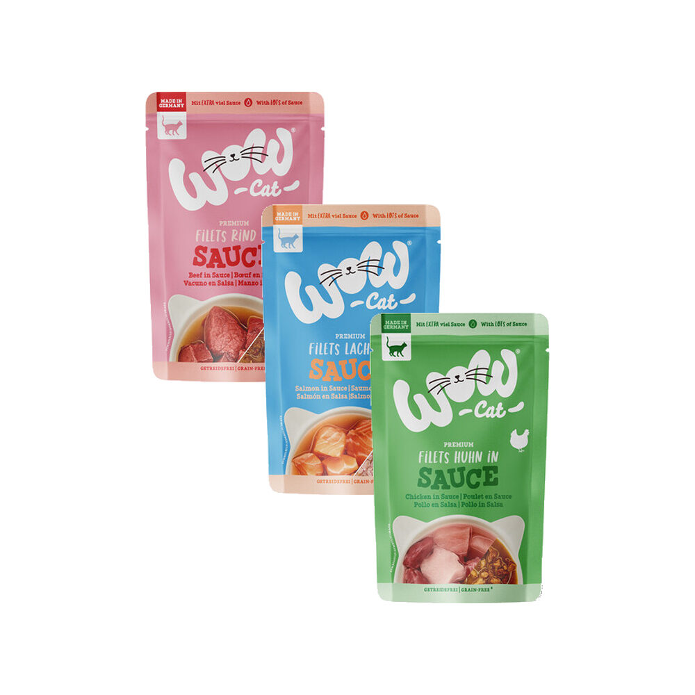 WOW Cat Wet Adult - Verschiedene Geschmacksrichtungen in Sauce