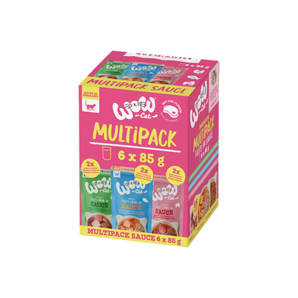 WOW Cat Wet Adult - Verschiedene Geschmacksrichtungen in Sauce