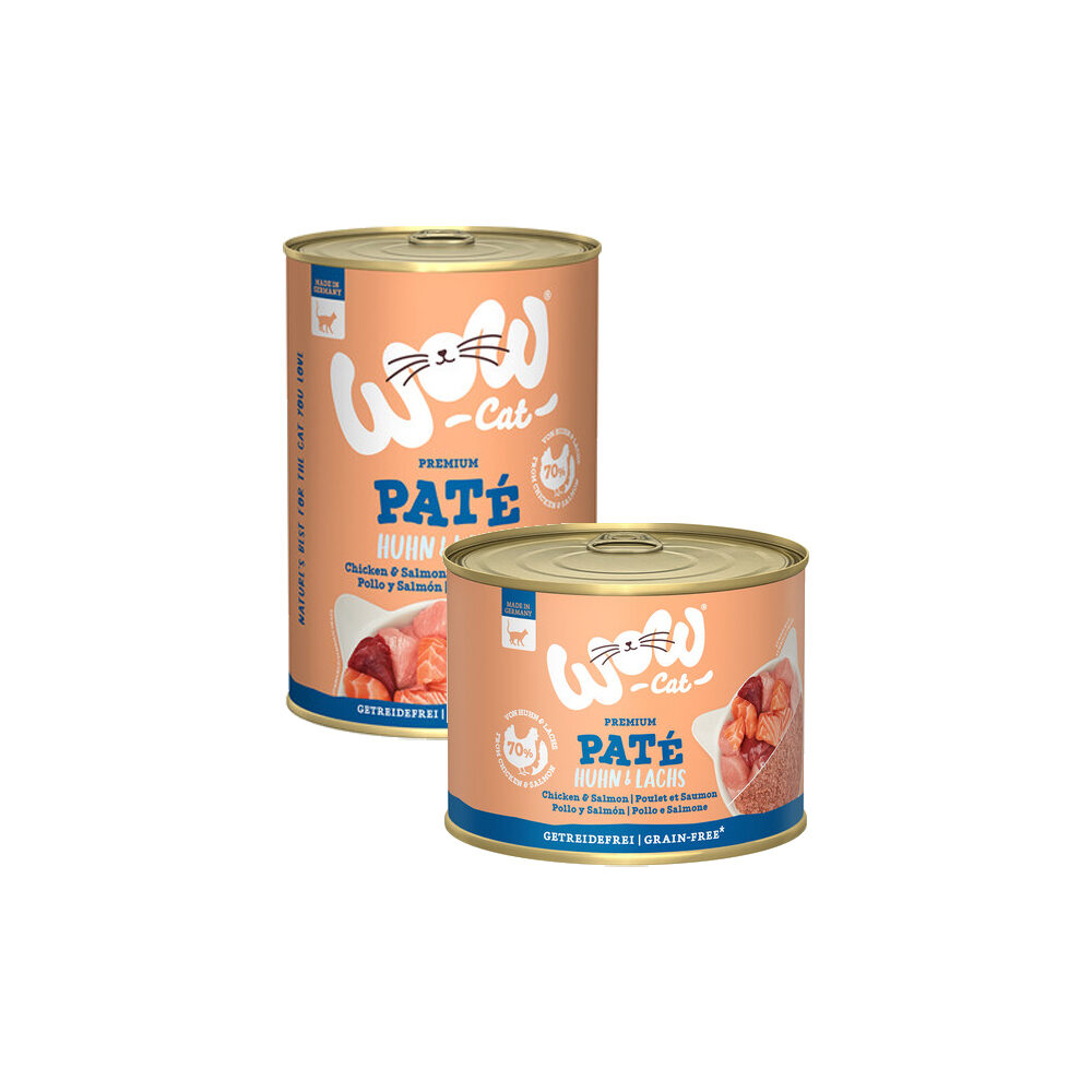 WOW Cat Wet Adult – Huhn & Lachs – 400 g