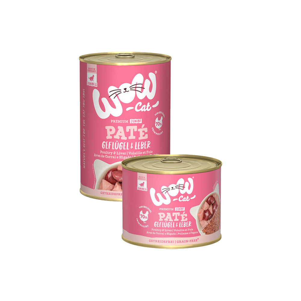 Wow! Wow Cat Wet Junior - Geflügel & Leber - 200 G