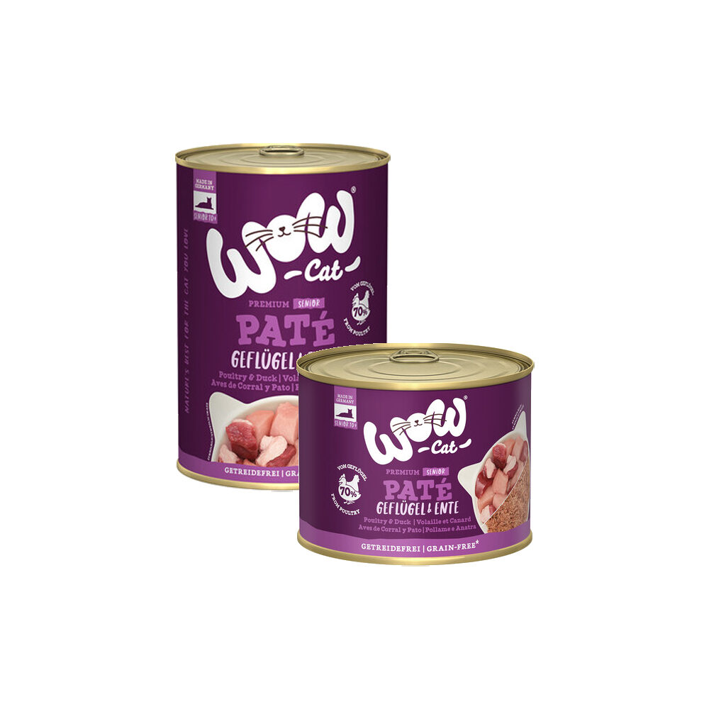 WOW Cat Wet Senior – Geflügel & Ente – 200 g