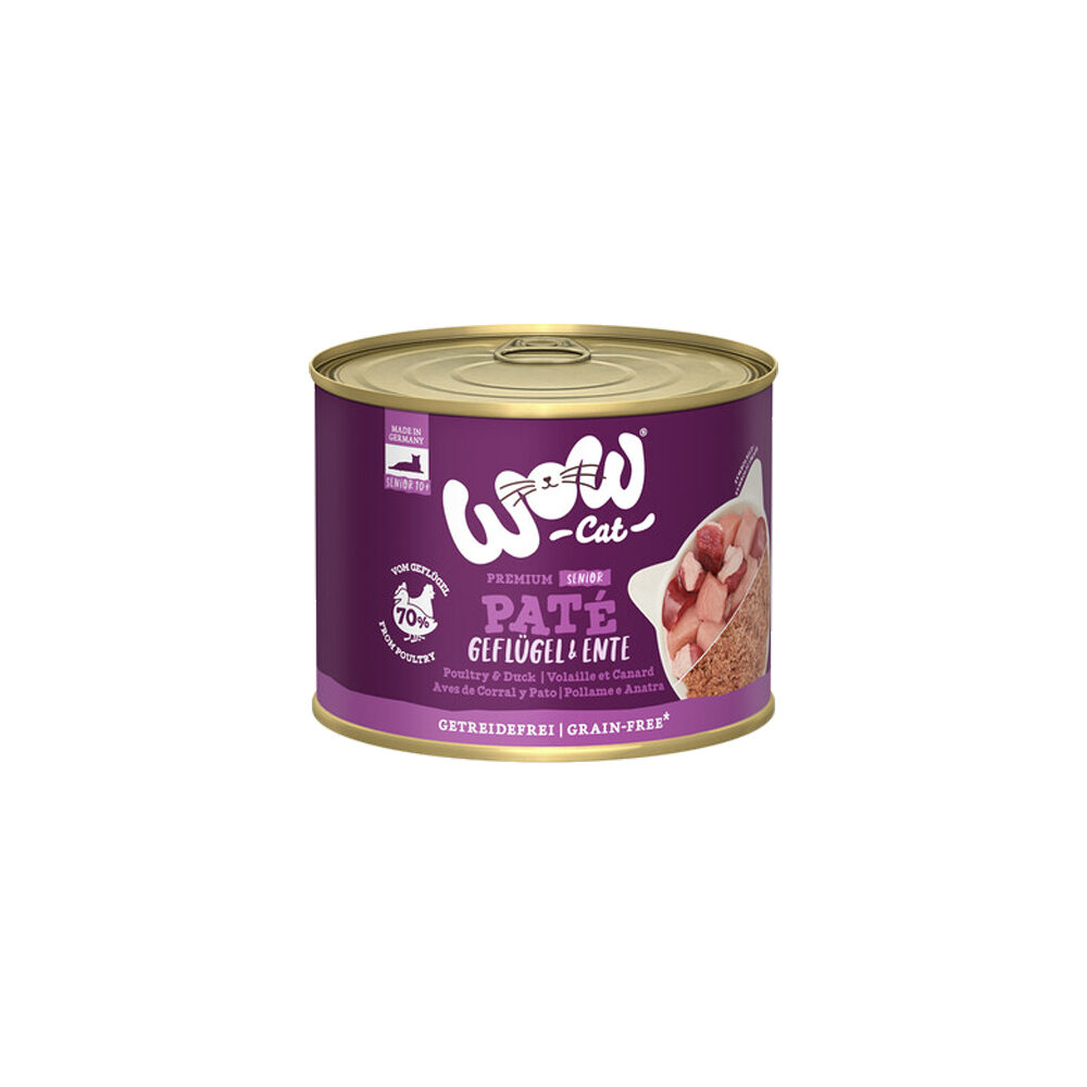 WOW Cat Wet Senior - Geflügel & Ente - 200 g