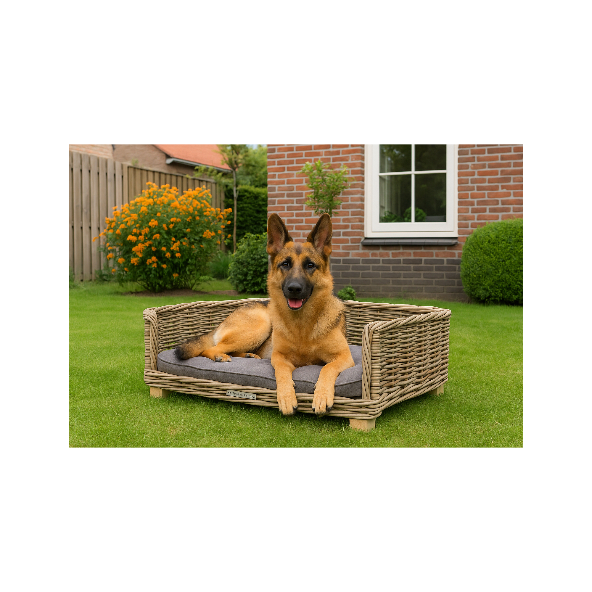 51 Degrees North Rattan Bed