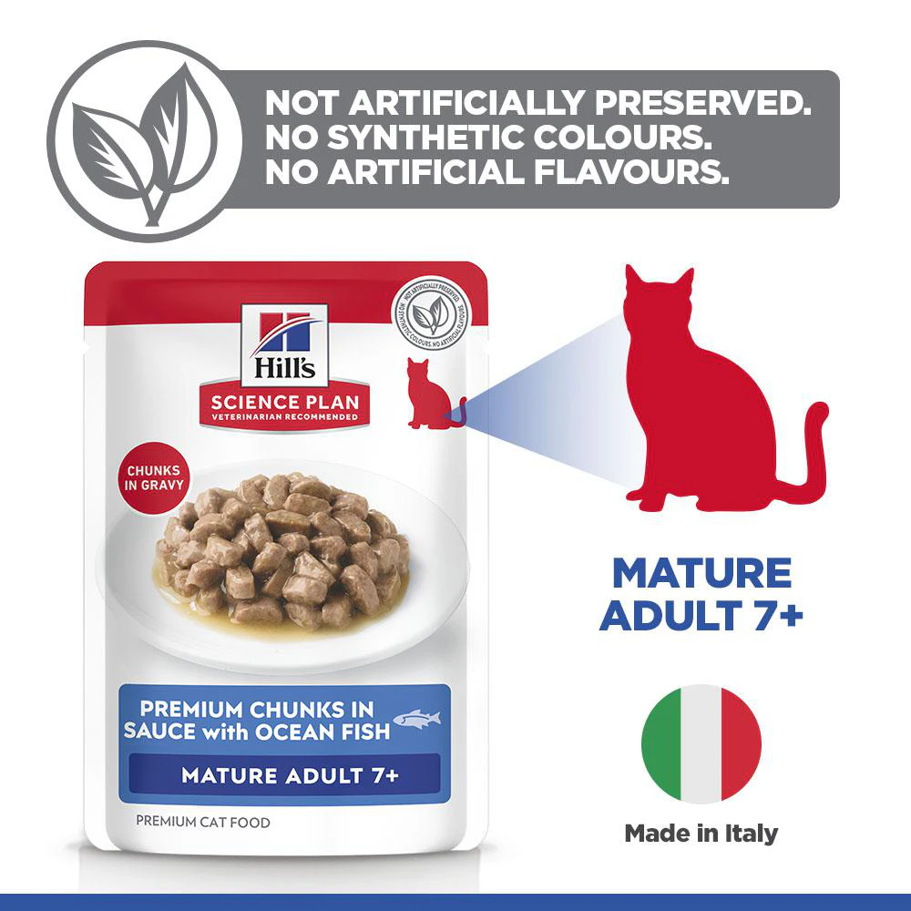 Hill's Science Plan Mature Adult - Oceanfish - Meal Pouch