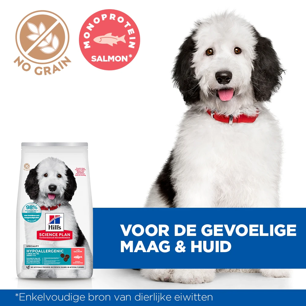 Hill's Science Plan Hypoallergenic Adult Large Hondenvoer - Zalm