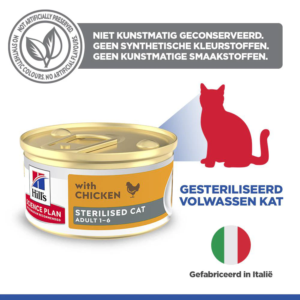 Hill's Science Plan Feline Sterilised Adult Premium Mousse - Kip