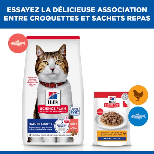Hill's Science Plan - Feline Mature Adult - Saumon