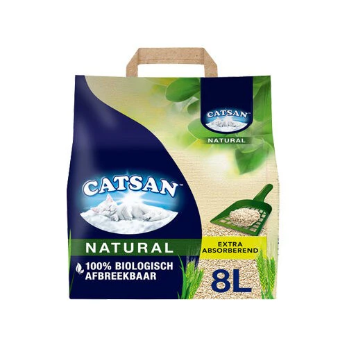 Catsan Lettiera per Gatti Natural - 2 x 8 L