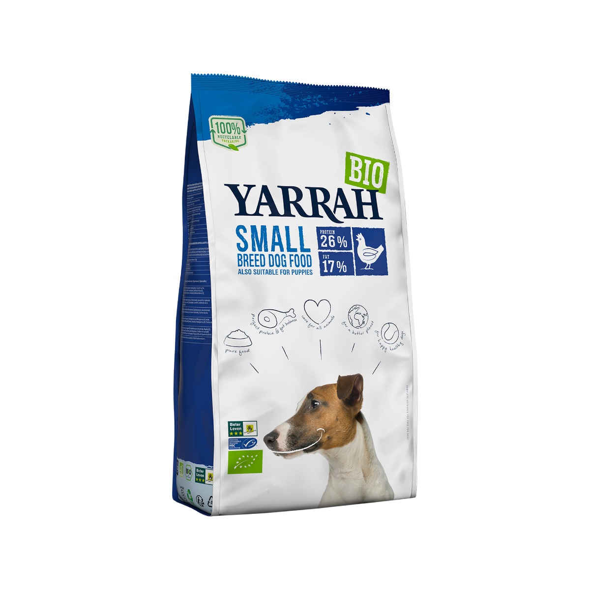 Yarrah Dry Dog Food for Small Breeds Bio - 5kg