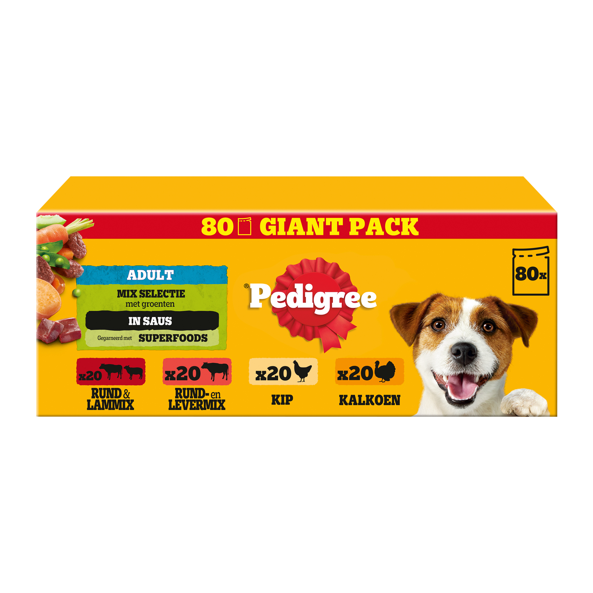 Pedigree Adult Sélection Mixte en Sauce Sachets Repas