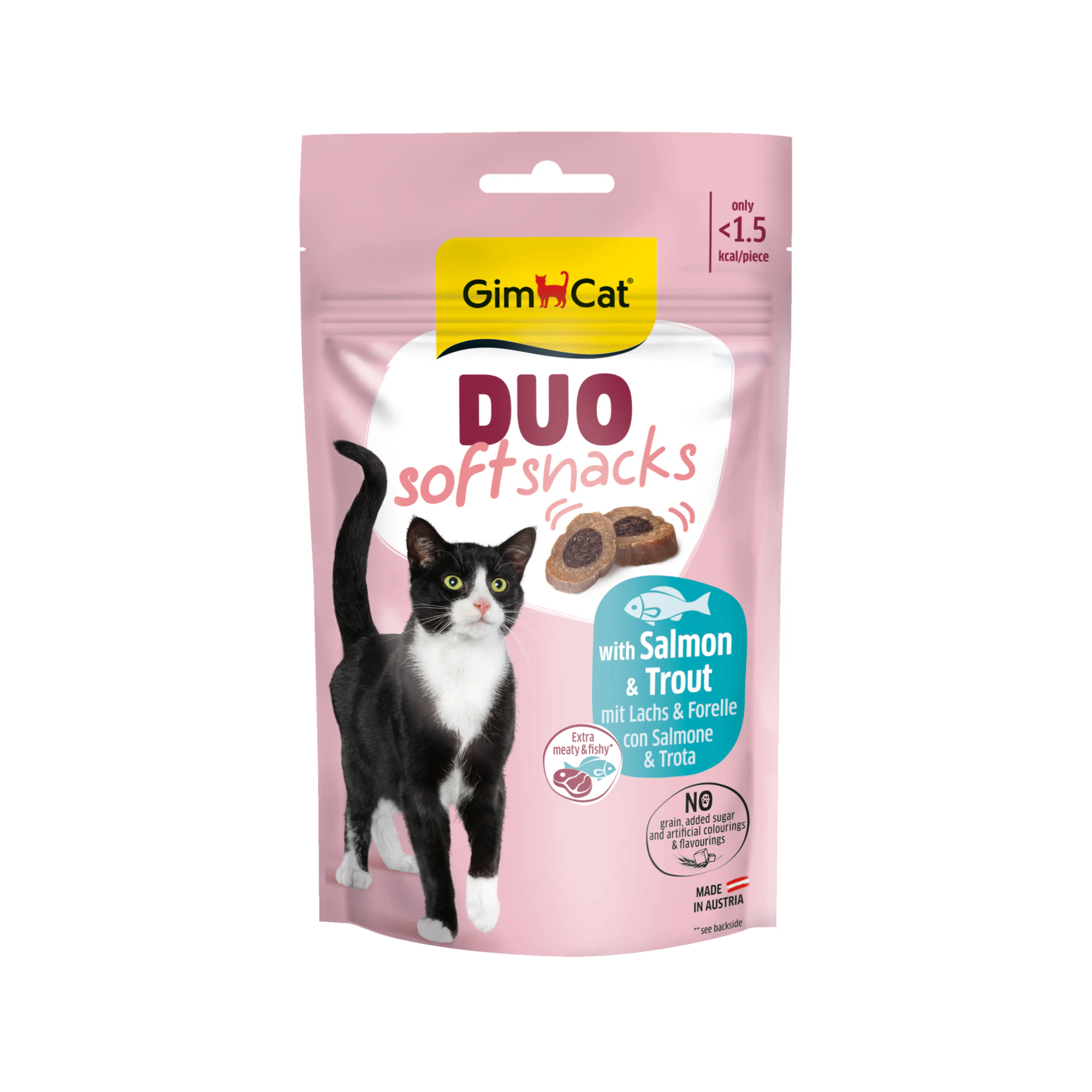 GimCat Duo Soft Snacks - Salmon & Trout - 50g