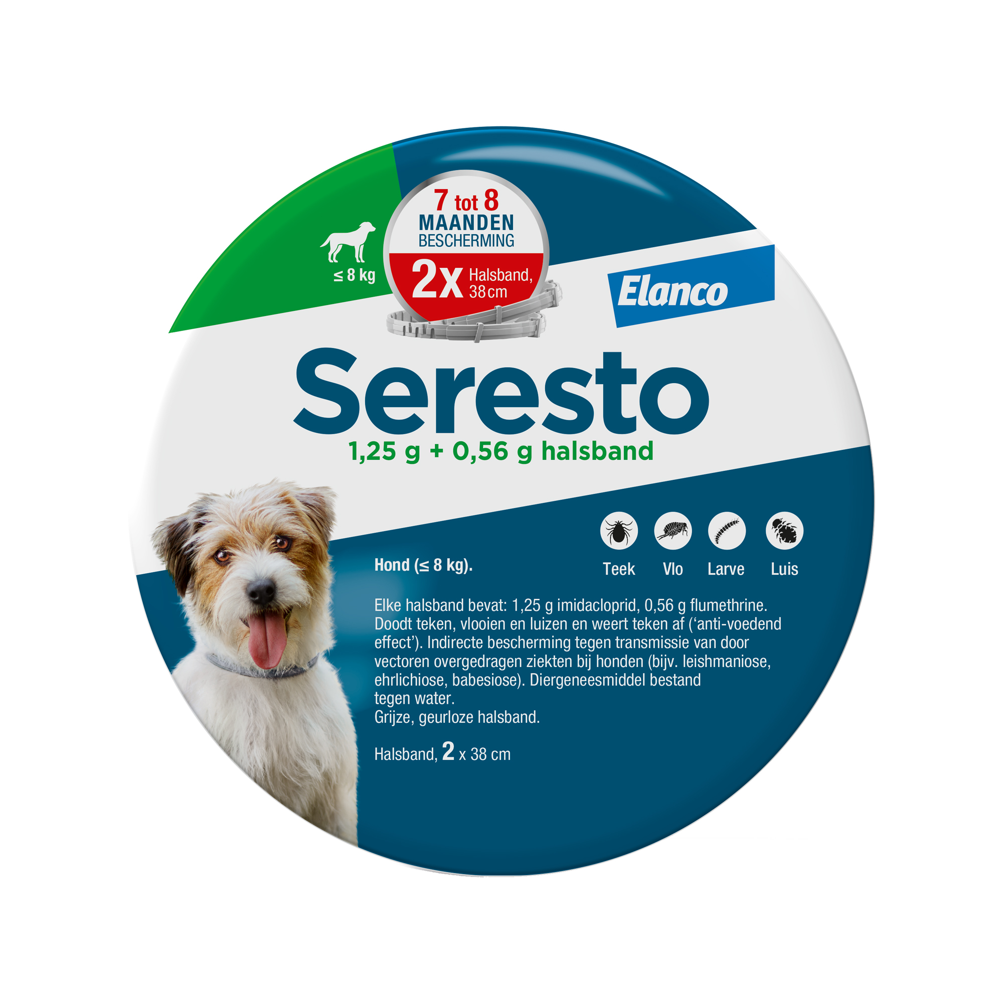 2 x Collier Seresto Petit Chien < 8 kg - 38 cm