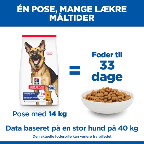 Hill's Science Plan - Large Breed - Mature Adult 6+ - Kylling
