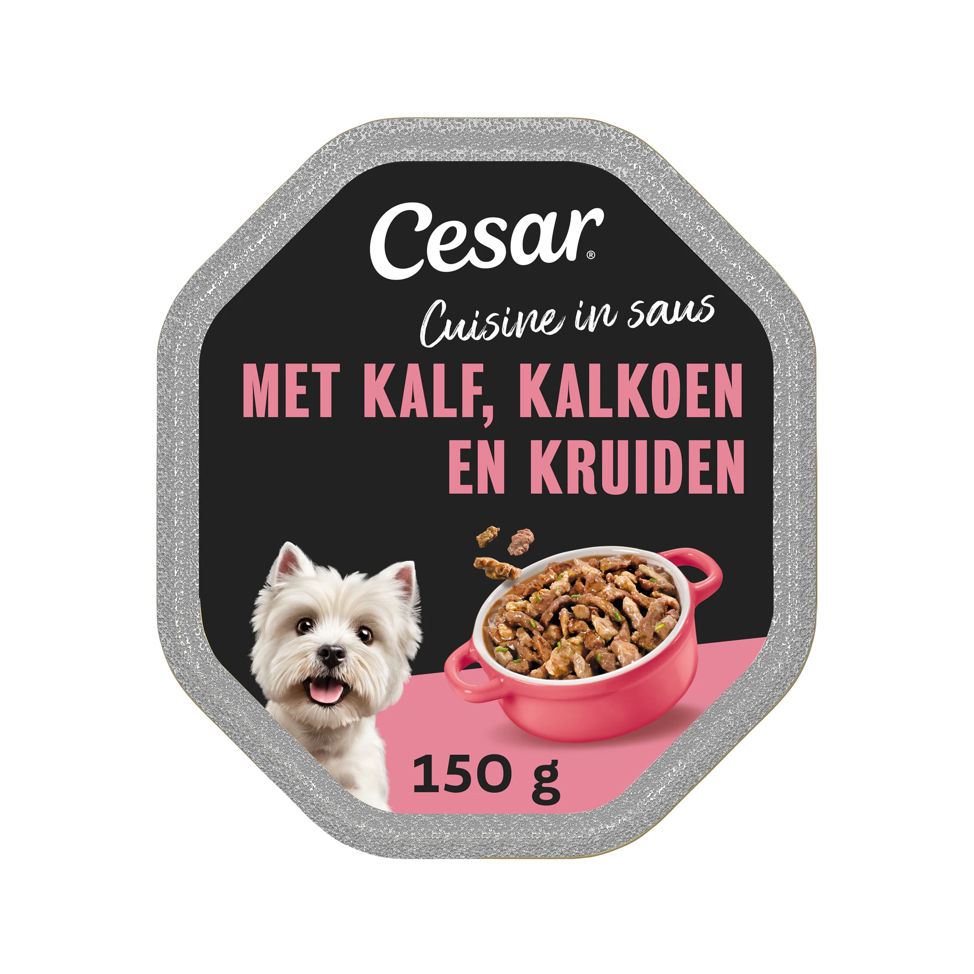 Cesar Cuisine in Saus - Kalf en Kalkoen - 14 x 150 g