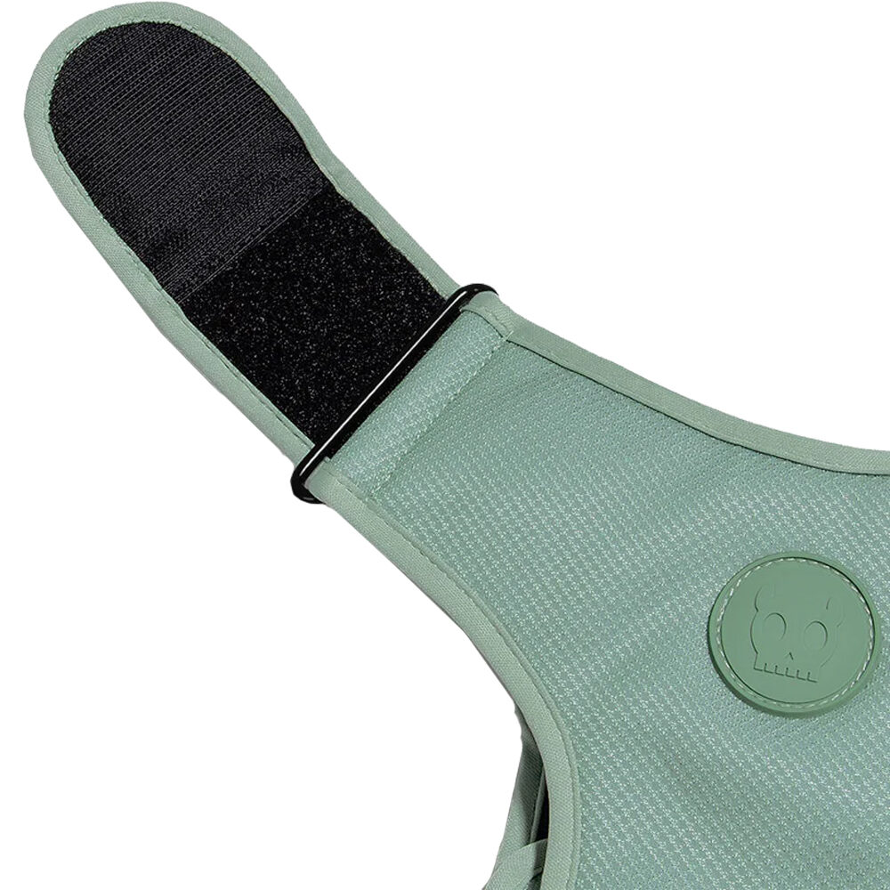 Dogline MaxAire Mesh Weste Für Hunde – Mit 2 Abnehmbaren Jalousien, Größe 33-40,6 Cm, Grün, Reflektierend