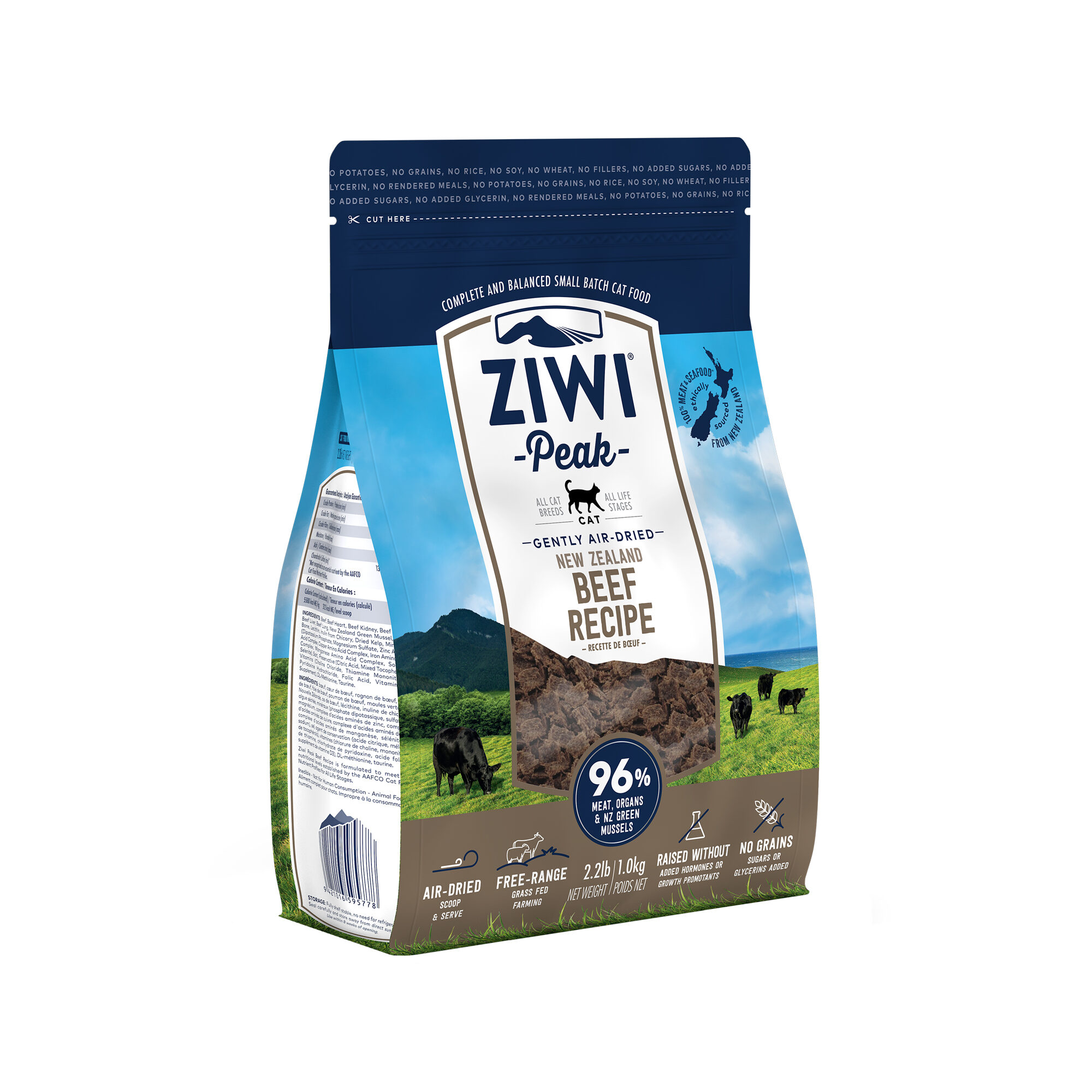 ZIWI Peak Gently Air Dried - Aliment pour Chat - Boeuf