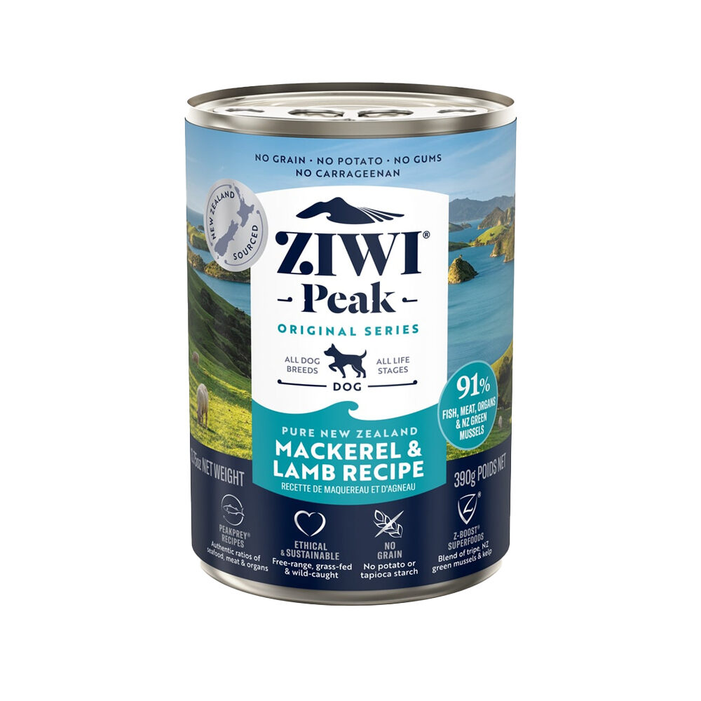 ZIWI Peak - Nourriture pour chien - Maquereau et Agneau - Boîte