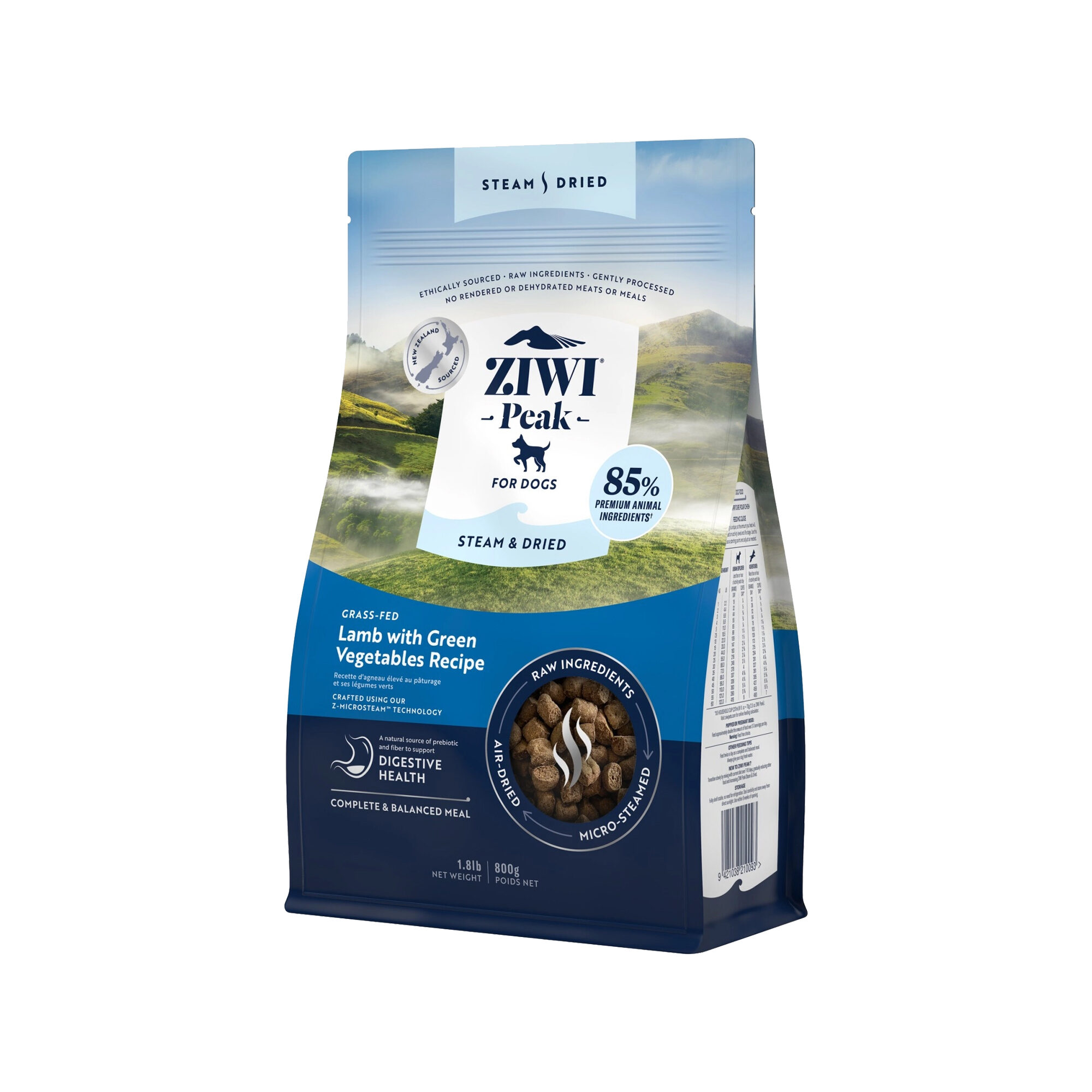 Ziwi Peak Steam & Dried hundefoder - Lam - 800 g