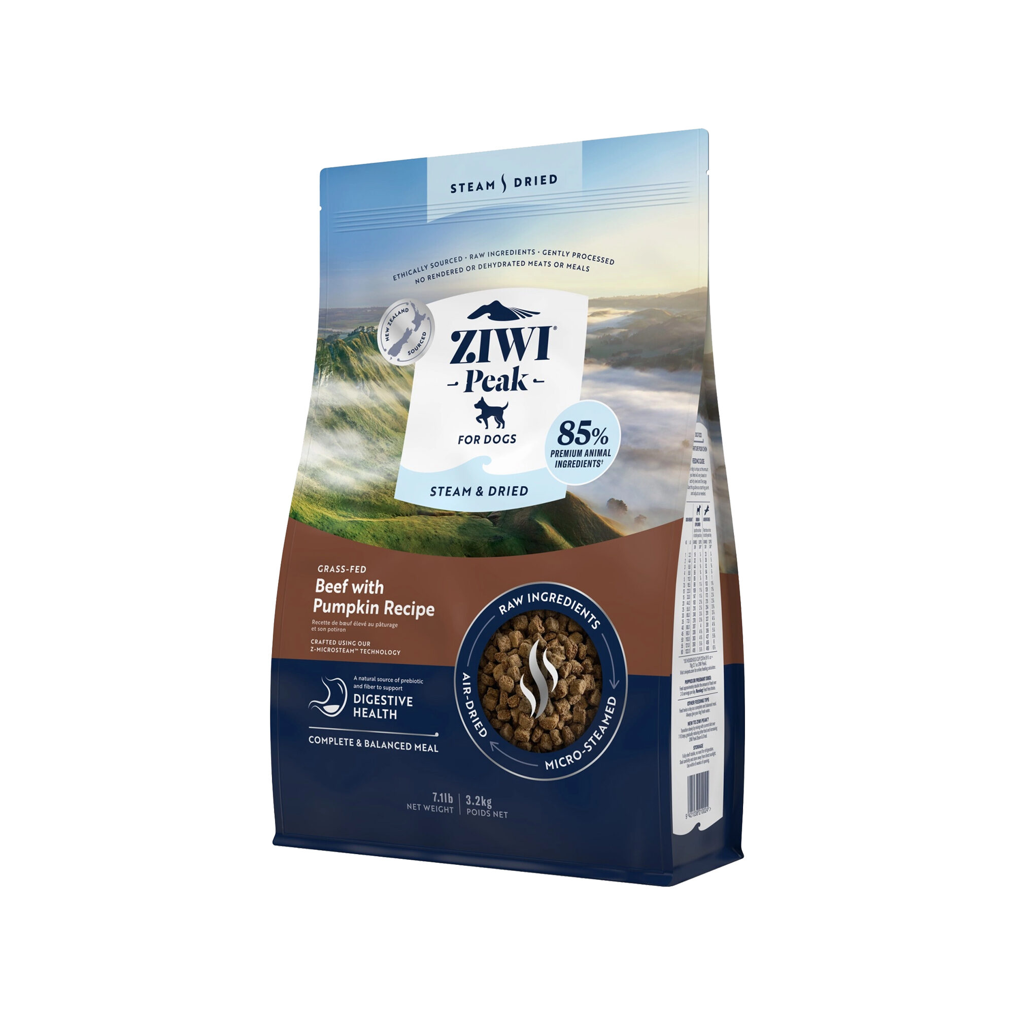 Ziwi Peak Steam & Dried hundefoder - Oksekød - 3,2 kg
