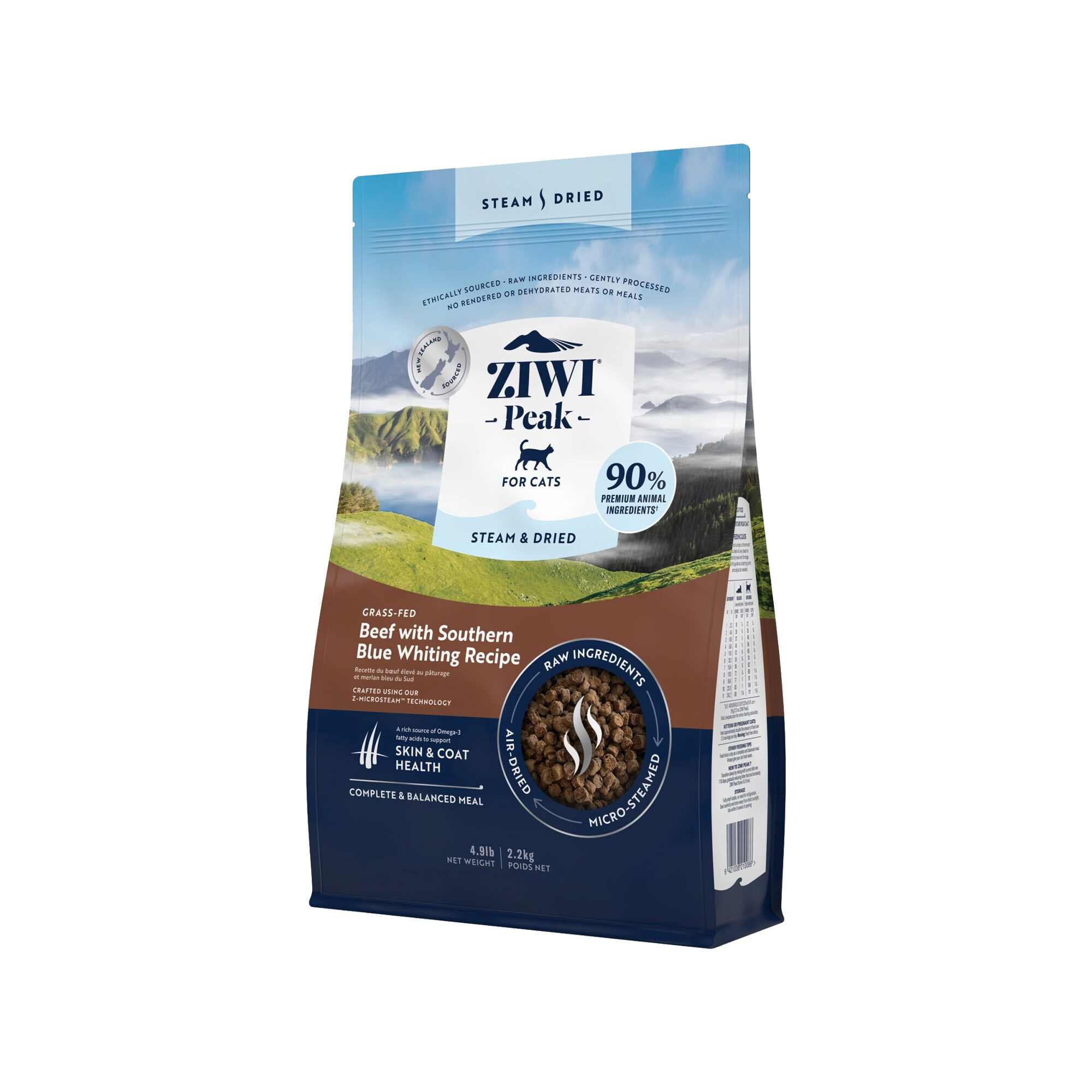 Ziwi Peak Steam & Dried Kattefoder - Oksekød