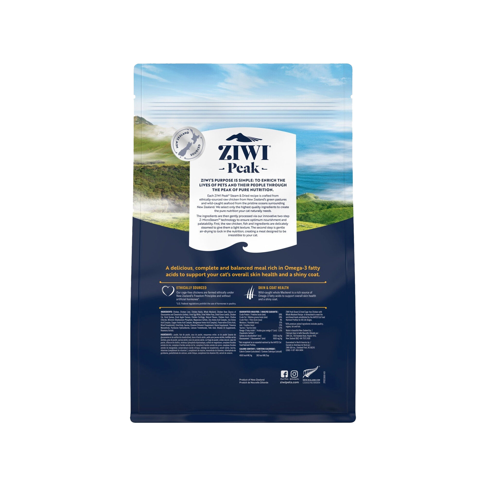 Ziwi Steam & Dried kattefoder - Kylling