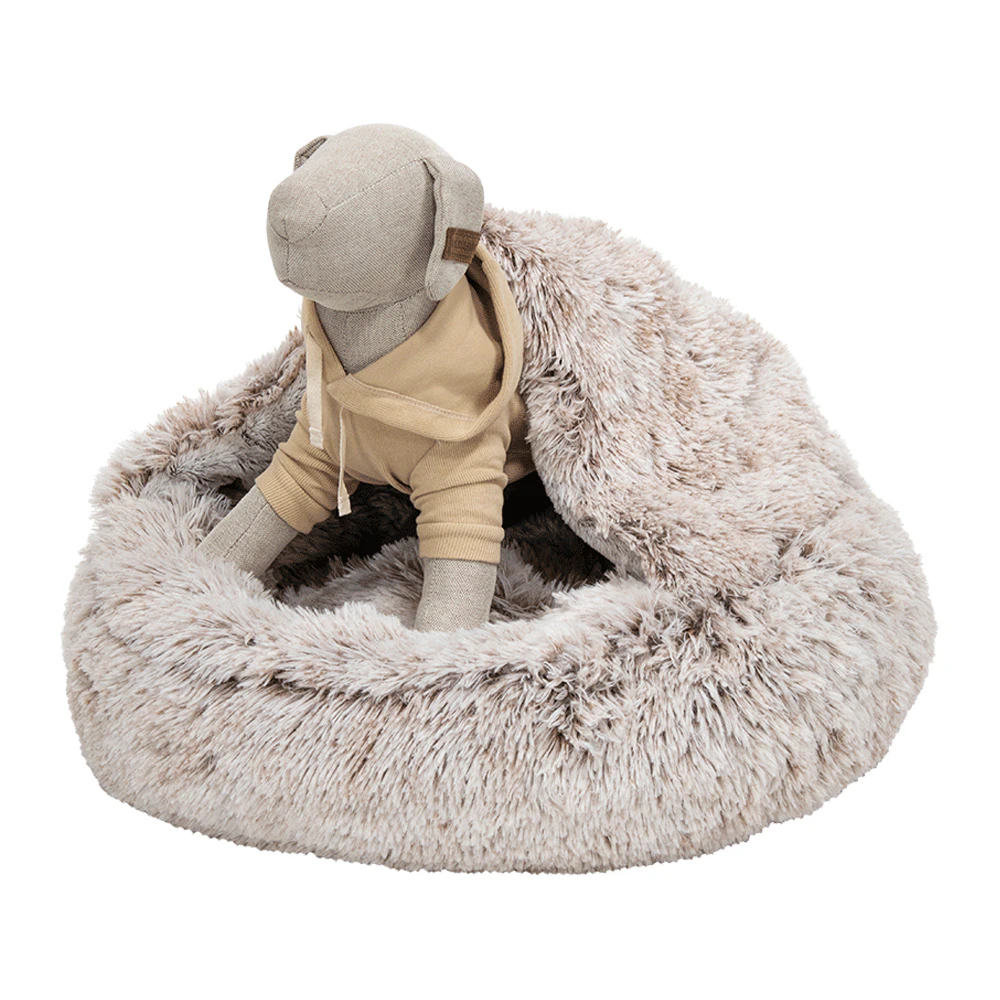 Animal Boulevard Long Plush Grot - Brązowy - S