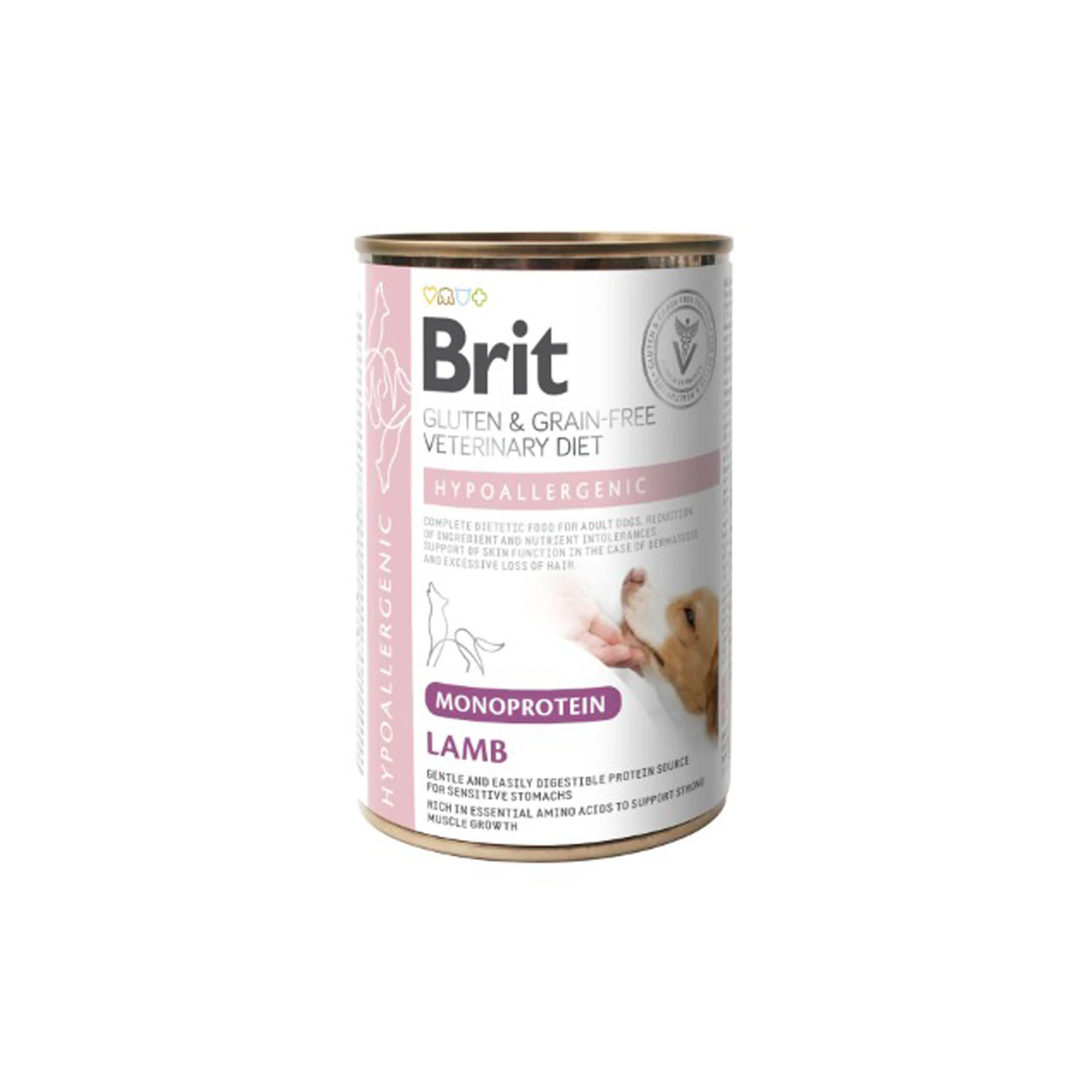 Brit Veterinary Diet Dog - Grain free - Hypoallergenic - Lam - Blik - 6 x 400 g