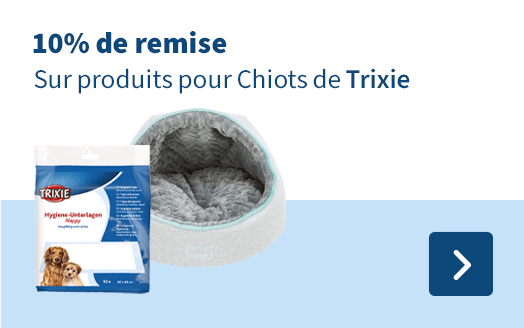 10% de remise sur produits pour Chiots de Trixie
